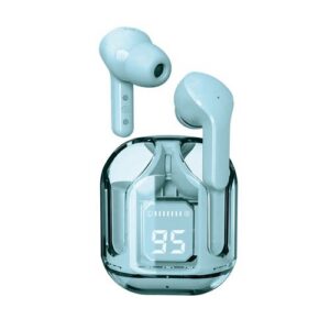 ECOUTEURS  BLUETOOTH 5.3 AVEC AFFICHAGE DIGITAL BLEU -  AIR FLY M2 - CHRYSTAL - RIVERSONG
