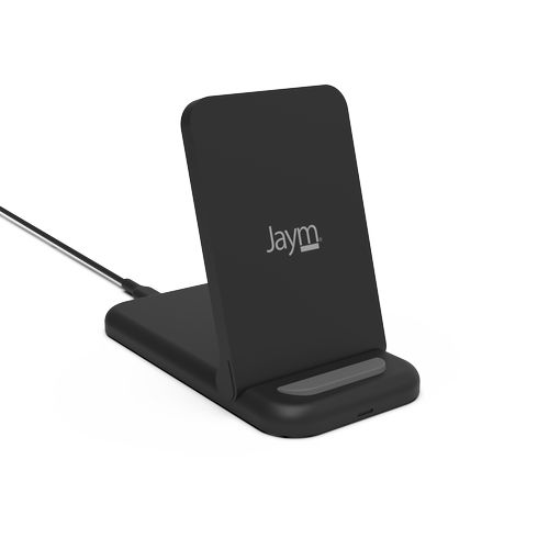 CHARGEUR INTELLIGENT PAD A INDUCTION RAPIDE QI 15W - STAND PLIABLE - NOIR - JAYM®