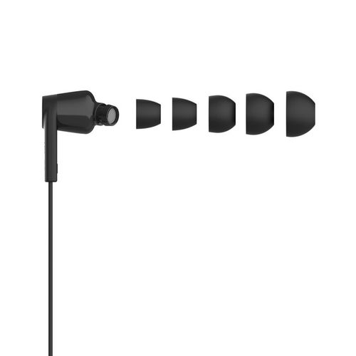 ECOUTEURS FILAIRES USB-C INTRA-AURICULAIRES - CABLE PLAT - NOIR