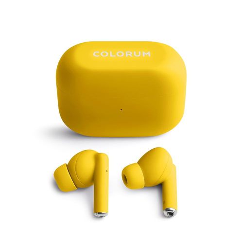 ECOUTEURS - INTRA AURICULAIRES - BLUETOOTH 5.3 - COLORUM JAUNE