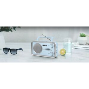 Radio portable FM/MW bleu
