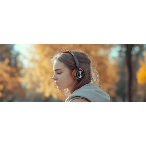 CASQUE AUDIO BLUETOOTH 5.4 ORANGE + MAINS LIBRES + LONGUE AUTONOMIE - MUSE