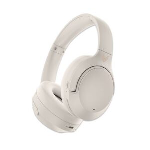 CASQUE AUDIO BLUETOOTH 5.3 NOISE CANCELLING (ANC) - MELOVIBE - CREME - AUDEEO