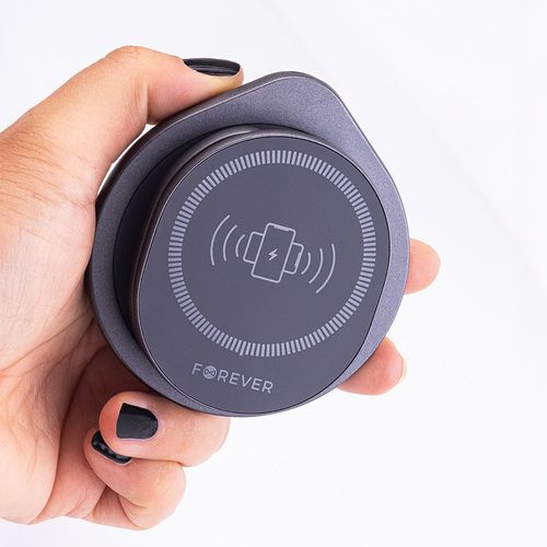 STATION DE RECHARGE INDUCTION 3-EN-1 MAGSAFE 15W : SMARTPHONE + AIRPODS + WATCH - NOIR - FOREVER