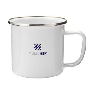 Retro Silver Mug en Émail 350 ml