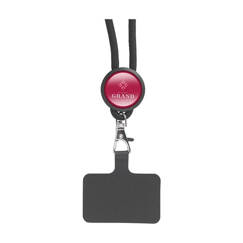 Lace Lanyard GRS RPET 0,5 cm cordelière téléphonique