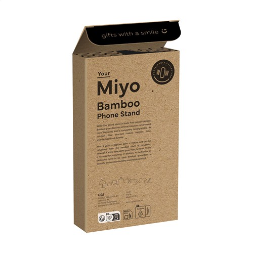 Miyo Bamboo Phone Stand support de téléphone