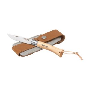 Opinel Inox No 07 couteau de poche en étui à couteau