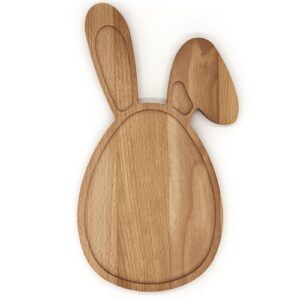Planche lapin de Pâques hêtre 30x17 cm