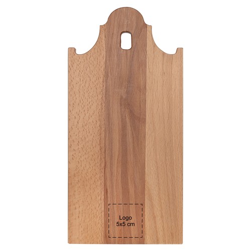 Planche maison à pignon cloche hêtre 35x17 cm