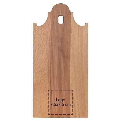 Planche maison à pignon cloche hêtre 35x17 cm