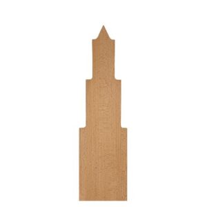 Planche Domtoren hêtre 39,5x11x1,5 cm