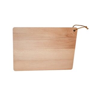 Planche avec languette en cuir hêtre 30x20 cm