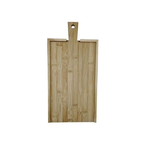 Caisse à vin avec couvercle coulissant avec planche 2 compartiments