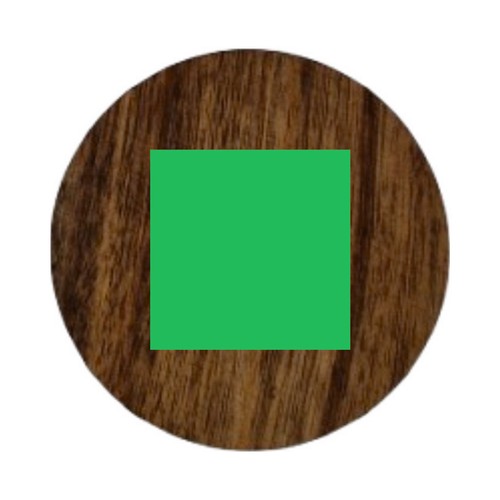 Dessous de verre lot de 4 rond en acacia ⌀ 10 x 0,9 cm