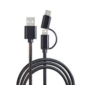 Cable de Charge avec Connexion 3 en 1 REEVES-DENIM
