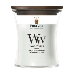 WoodWick White Tea & Jasmine Mini Candle bougie parfumée
