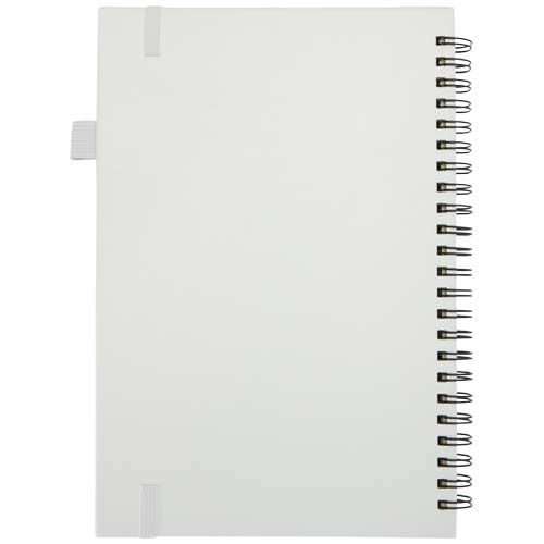 Cahier à spirales Liss A5 à couverture rigide en plastique recyclé