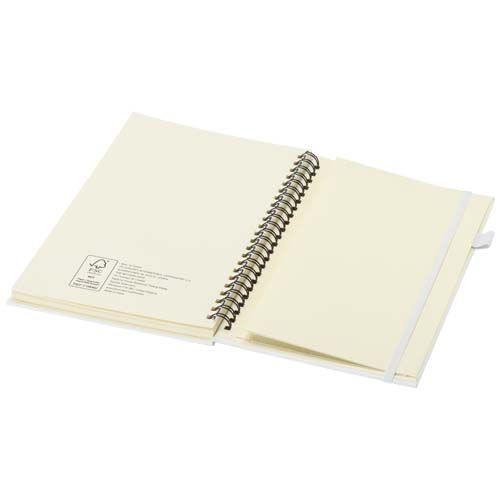 Cahier à spirales Liss A5 à couverture rigide en plastique recyclé