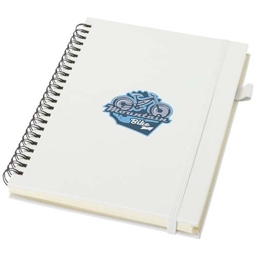 Cahier à spirales Liss A5 à couverture rigide en plastique recyclé
