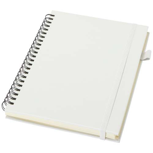 Cahier à spirales Liss A5 à couverture rigide en plastique recyclé