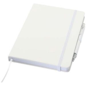 Ensemble comprenant un cahier en papier recyclé Spectrum A5 et un stylo à bille