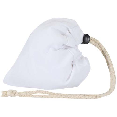 Sac fourre-tout pliable en coton recyclé GRS « Madras Blend » 140 g/m², 7 L