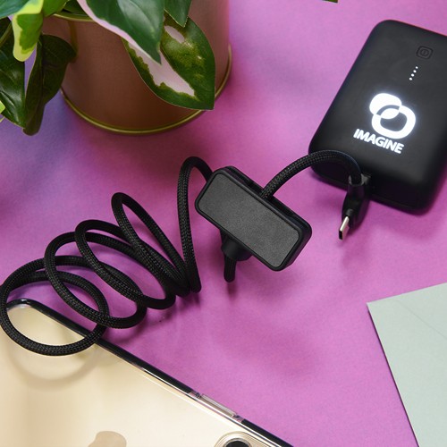DAO - CÂBLE MAGNÉTIQUE 100W & TRANSFERT DE DONNÉES RAPIDE 4 EN 1 - NOIR