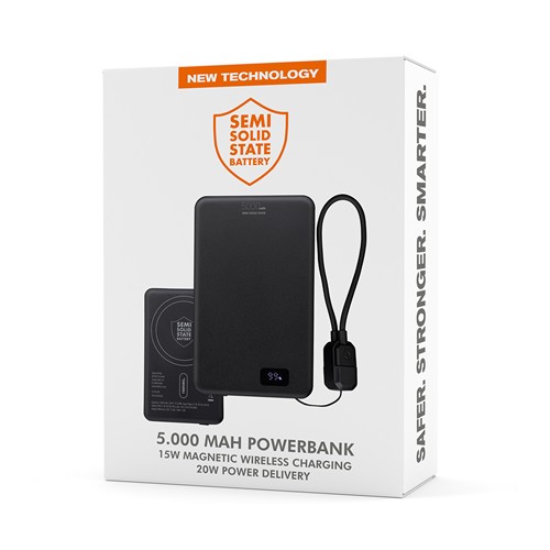Powerbank sans fil magnétique 15W REEVES-WATTRON PRO V ALU