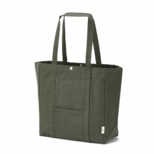 Sac de courses Damavand en coton 360 g/m². Fermeture à pression