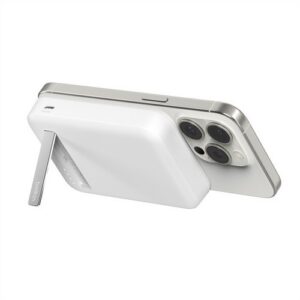 BATTERIE DE SECOURS INDUCTION 8.000 MAH MAGSAFE FONCTION STAND - BLANCHE