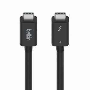 CABLE CHARGE USB-C VERS USB-C - THUNDERBOLT 4 / USB.4 (40 Gbits/s) / PD 3.0 (100W) / 8K - 1M - NOIR - BELKIN