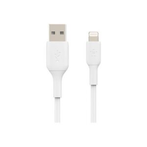 CABLE CHARGE USB VERS LIGHTNING MFI 1M BLANC - BELKIN