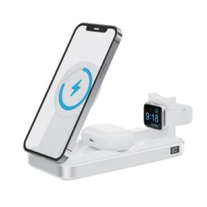 BATTERIE DE SECOURS 10 000 MAH 3-EN-1 WATCH + AIRPODS - BLANCHE