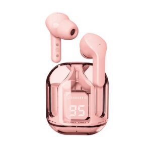 ECOUTEURS BLUETOOTH 5.3 AVEC AFFICHAGE DIGITAL ROSE - AIR FLY M2 - CHRYSTAL - RIVERSONG