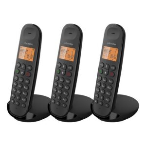 TELEPHONE DECT ILOA 350 TRIO 3 POSTES - MAINS LIBRES - NOIR - LOGICOM
