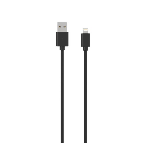 CABLE CHARGE USB-A VERS LIGHTNING - LONGUEUR 1.5M - NOIR -