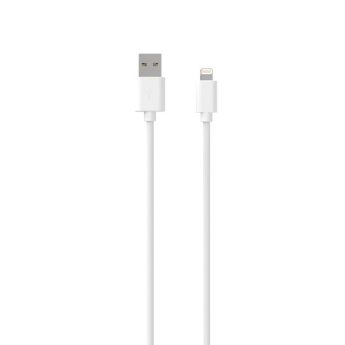 CABLE CHARGE USB-A VERS LIGHTNING - LONGUEUR 1.5M - BLANC -