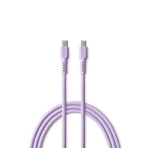 CABLE CHARGE USB-C VERS USB-C PD (60W) - LONGUEUR 1.8M - COLORUM LAVANDE