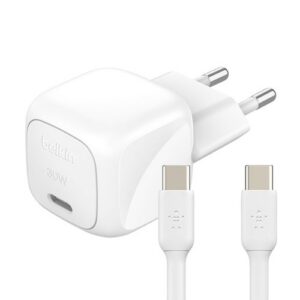 CHARGEUR SECTEUR USB-C 30W + CABLE USB-C VERS USB-C