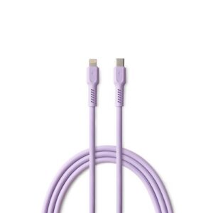 CABLE CHARGE USB-C VERS LIGHTNING (27W) - LONGUEUR 1.8M - COLORUM LAVANDE