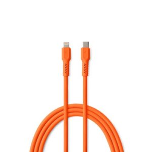 CABLE CHARGE USB-C VERS LIGHTNING (27W) - LONGUEUR 1.8M - COLORUM ORANGE