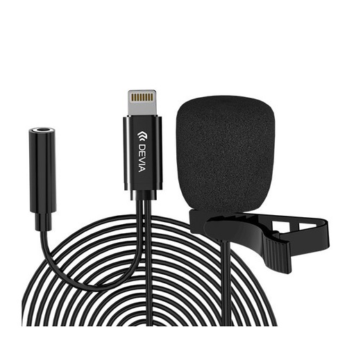 MICROPHONE CRAVATE FILAIRE LIGHTNING AVEC PINCE