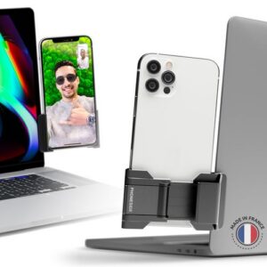 SUPPORT TELEPHONE UNIVERSEL POUR ECRAN PC/MAC - CLIP UNIVERSEL AVEC ANGLE REGLABLE 160°
