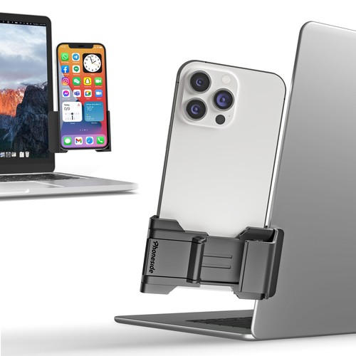 SUPPORT TELEPHONE UNIVERSEL POUR ECRAN PC/MAC - CLIP UNIVERSEL AVEC ANGLE REGLABLE 160°