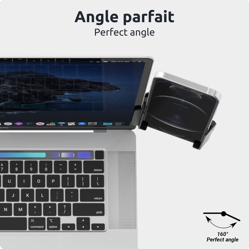 SUPPORT TELEPHONE UNIVERSEL POUR ECRAN PC/MAC - CLIP UNIVERSEL AVEC ANGLE REGLABLE 160°