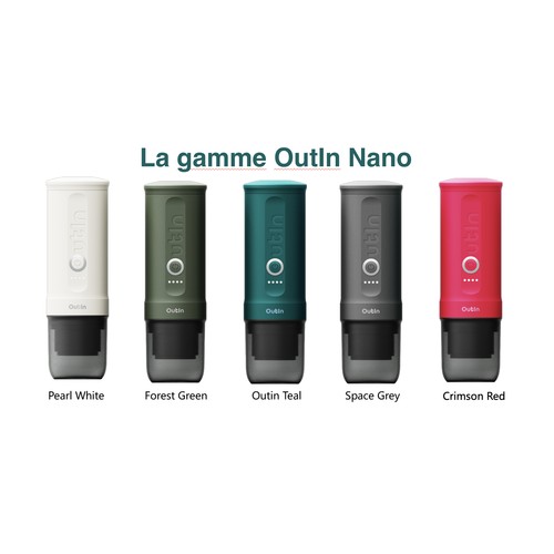 OUTIN Nano Machine à expresso électrique portable, cafetière de voyage