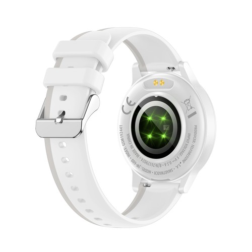 MONTRE CONNECTEE INTELLIGENTE IGO WATCH 4 – ASSISTANT VOCAL - FREQUENCE CARDIAQUE - IP67 – ECRAN AMOLED - BLUETOOTH 5.3 - BLANC