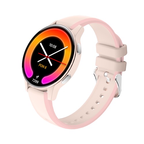 MONTRE CONNECTEE INTELLIGENTE IGO WATCH 4 – ASSISTANT VOCAL - FREQUENCE CARDIAQUE - IP67 – ECRAN AMOLED - BLUETOOTH 5.3 - ROSE