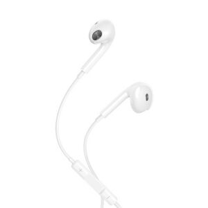 KIT PIETON ECOUTEURS USB-C + TELECOMMANDE + MICRO - BLANC - MAXLIFE